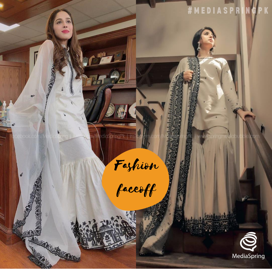 MediaSpringPk's tweet photo. Faceoff Friday: Who wore the #beatspakistan dress better - @fizashoaibb or @ramshakofficial ?
Comment below! https://t.co/RuMSMvNQIW