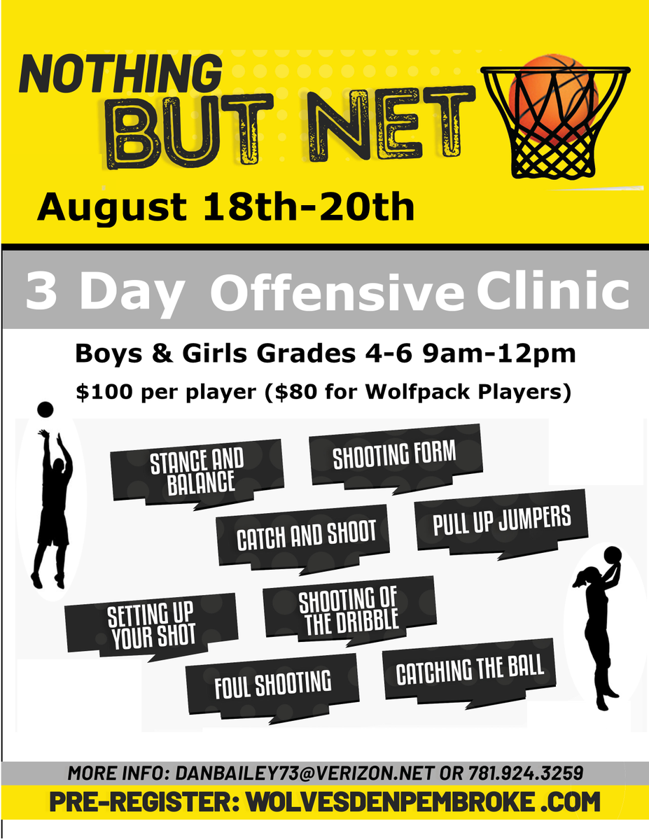 WolfPackHoops's tweet photo. Spots are filling up fast for the Wolves Den summer clinics. Make sure to grab yours before its too late. Spots are limited due for health/safety, so sign up today! https://t.co/ASJh0WSIIA https://t.co/2eDvKWiQ5Z
