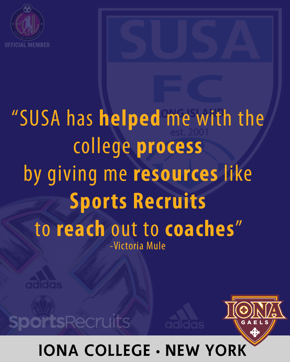 susa_academy's tweet photo. Senior College Announcement
Victoria Mule
Iona College
G02 ECNL
#classof2020 #susalife https://t.co/QwtdyfAW63