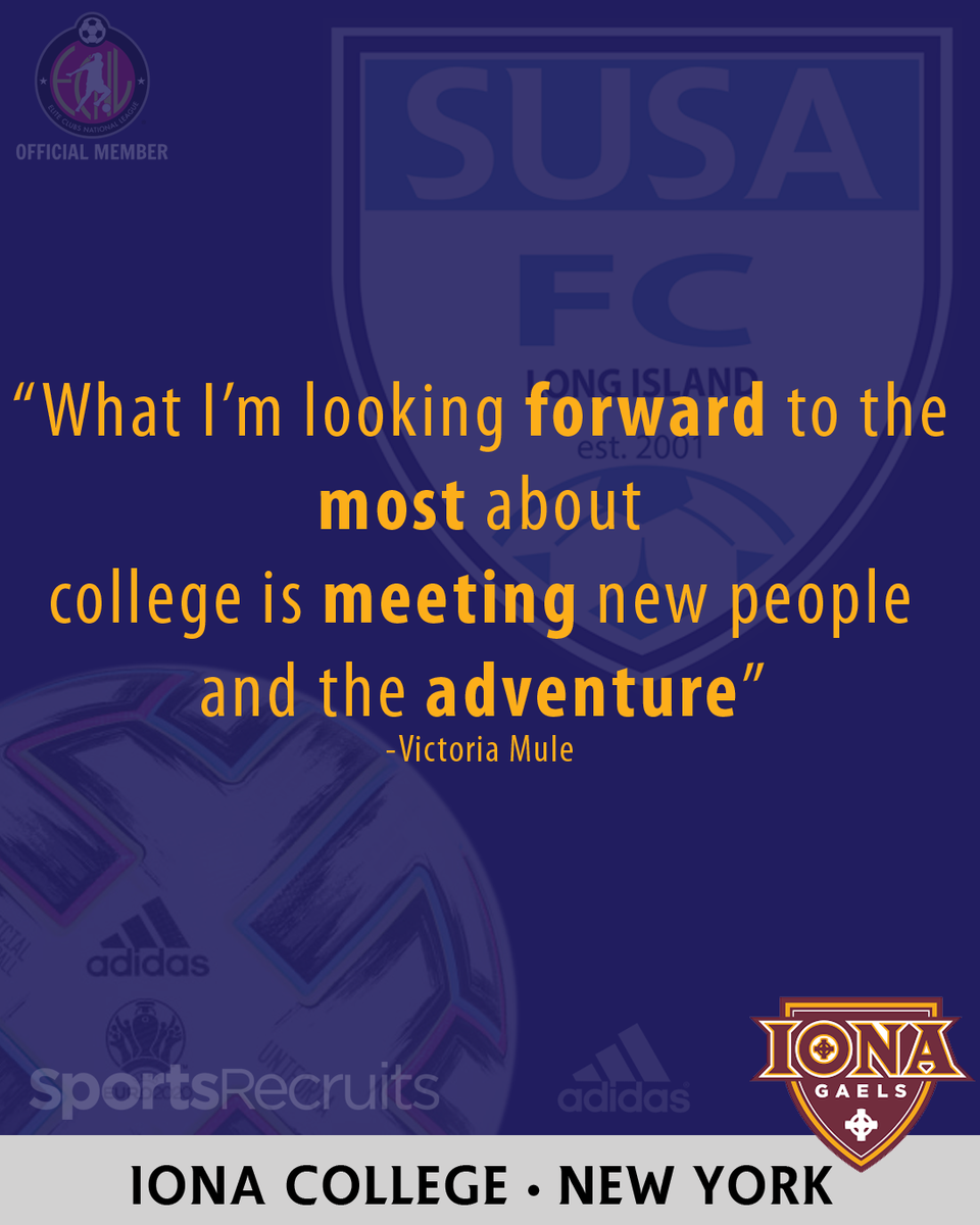 susa_academy's tweet photo. Senior College Announcement
Victoria Mule
Iona College
G02 ECNL
#classof2020 #susalife https://t.co/QwtdyfAW63