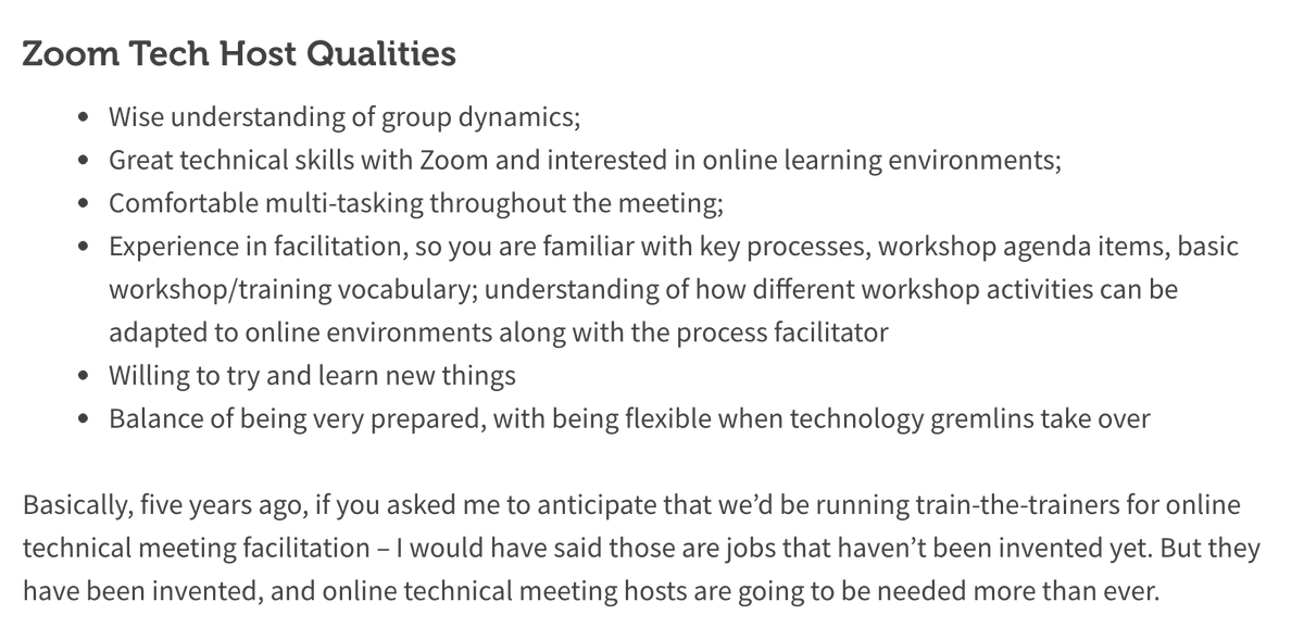 Zoom Technical Host Job Description: