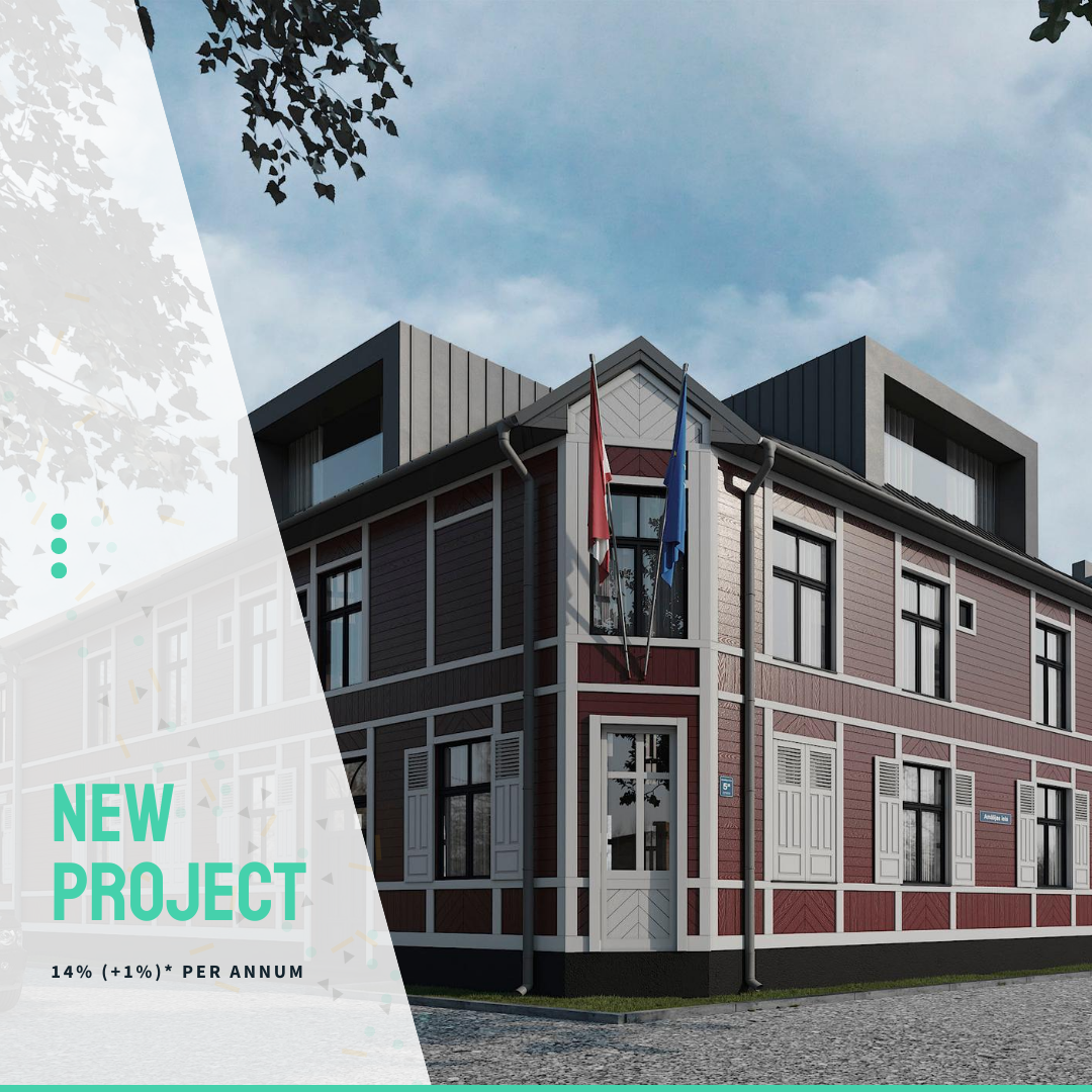 bulkestate's tweet photo. Amālijas Street - 2nd stage has been launched! 🥳 Invest more than 10,000 EUR and receive an additional incentive payment of 1%! 😎

Learn more: https://t.co/A3tXDXxUsi https://t.co/UwQYK0dEsF