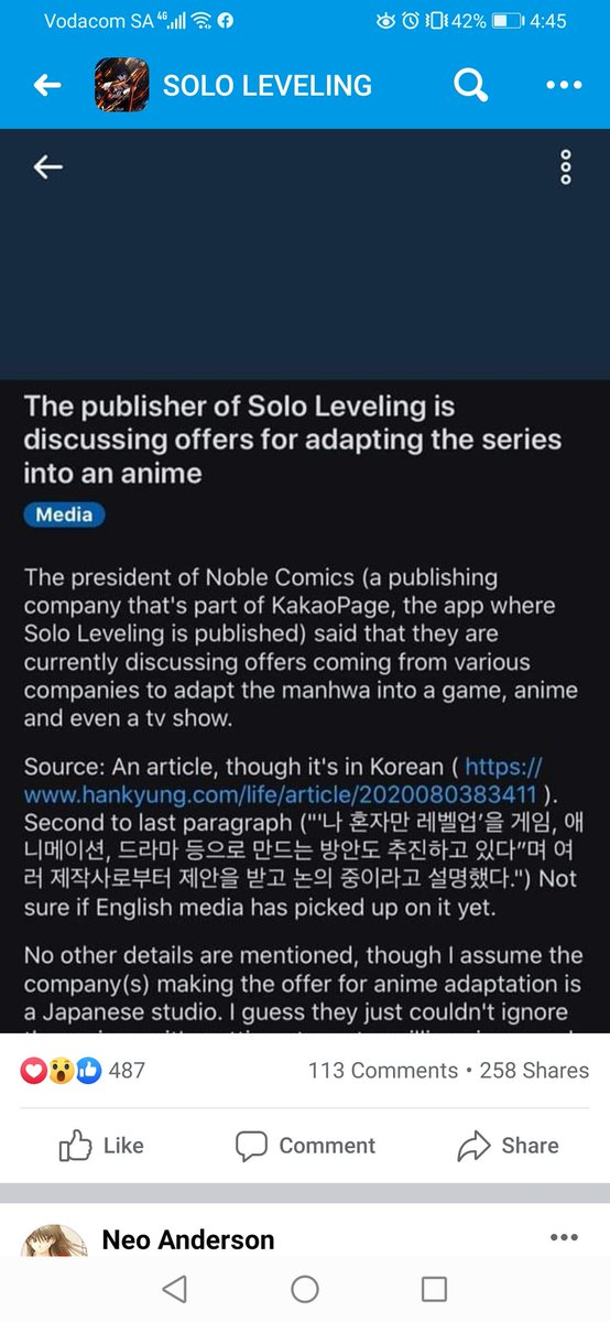 SatansProgeny's tweet photo. Did I start a nerd riot on Facebook today? Yes...
Am I proud? Slightly...
Did I threaten bodily harm? Absolutely....
#SoloLevelling #anime #otaku #SOLOLEVELLING #manga #instagator https://t.co/t4veY64bZ5