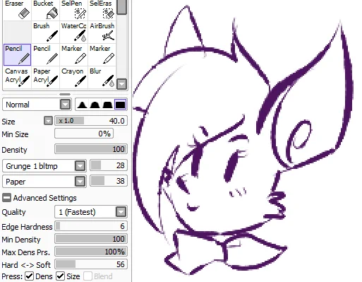 @sushiibbey It's a custom pen I made in SAI 