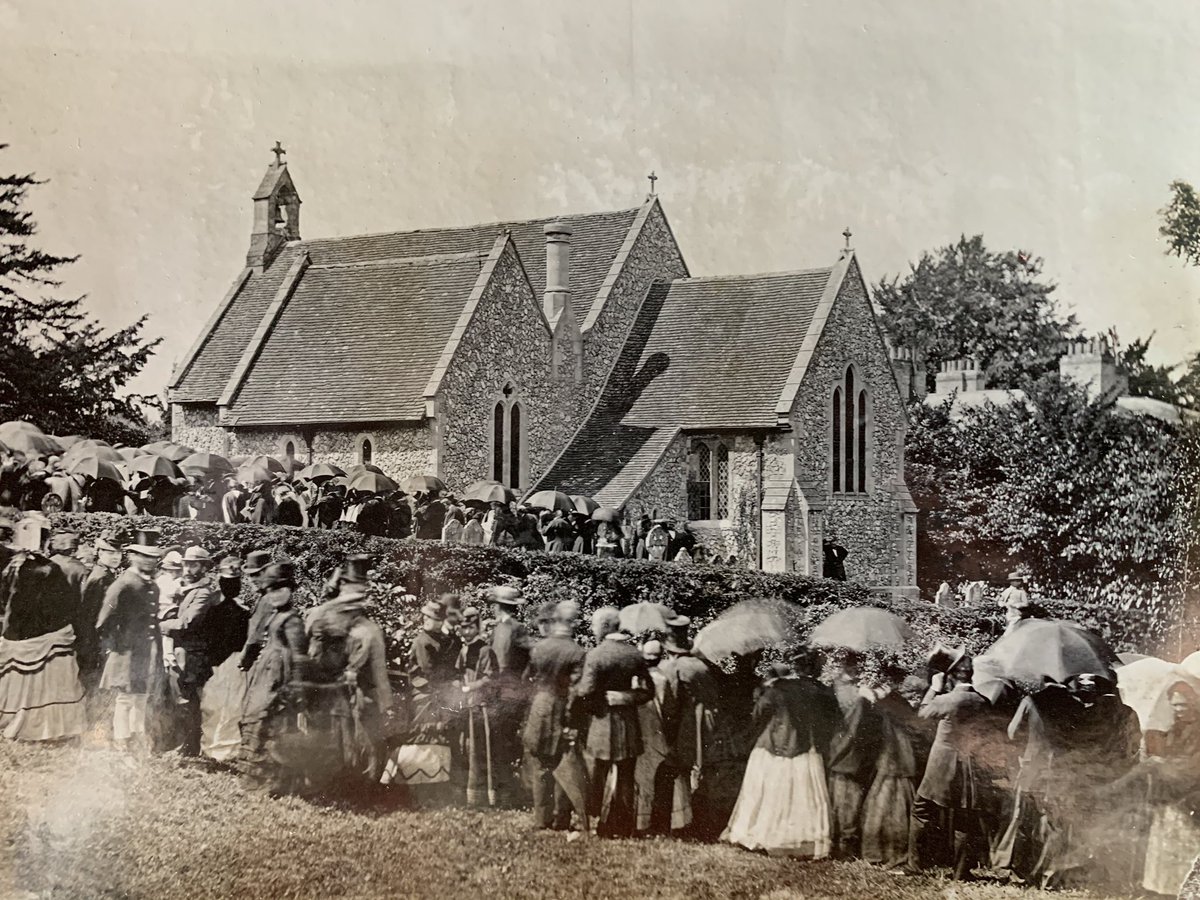 The funeral of Bishop Wilberforce - ‘Soapy Sam’, as in the famous debate with Huxley - (1873) from  @sussex_society photography collection  #SussexTour