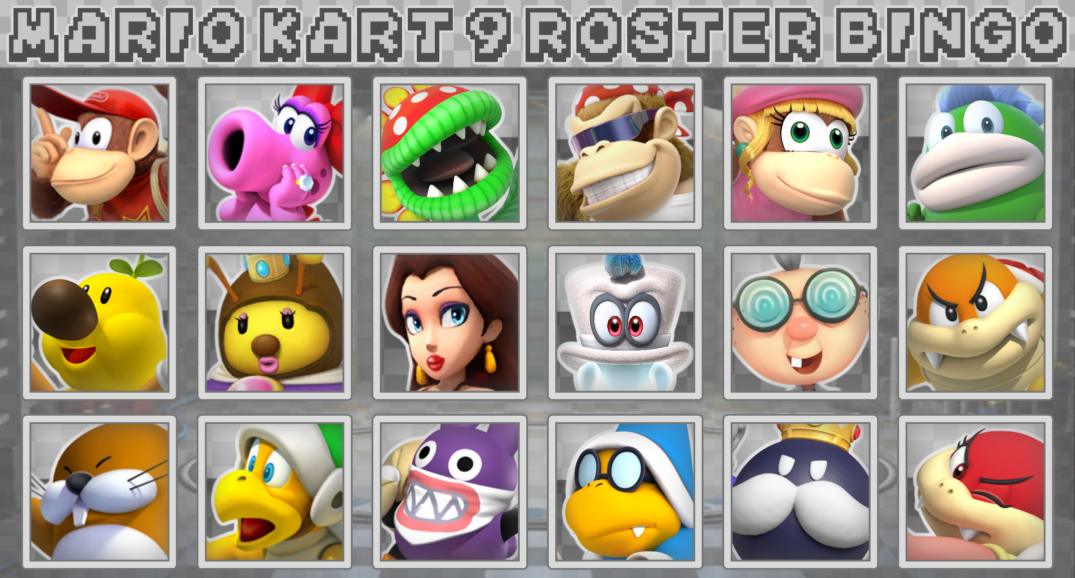 My Bingo predictions for 2023 in Mario Kart Tour. What are your  predictions? : r/MarioKartTour