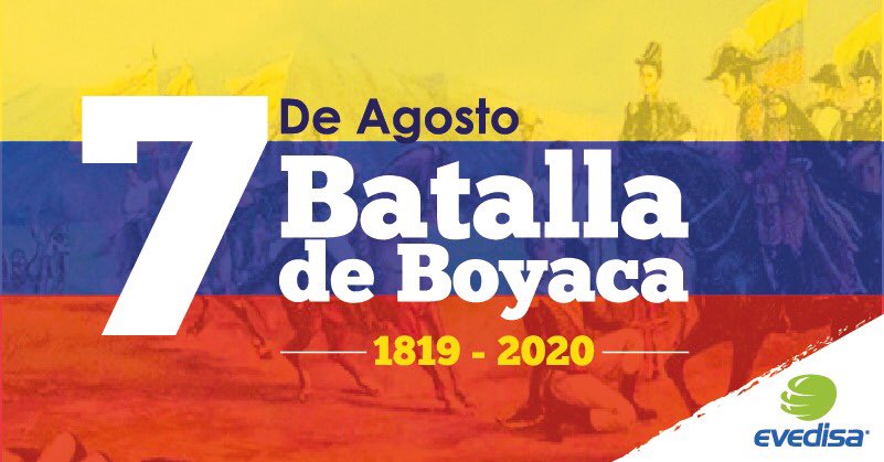 Hoy más que nunca, todos somos Colombia #batalladeboyaca #evedisa