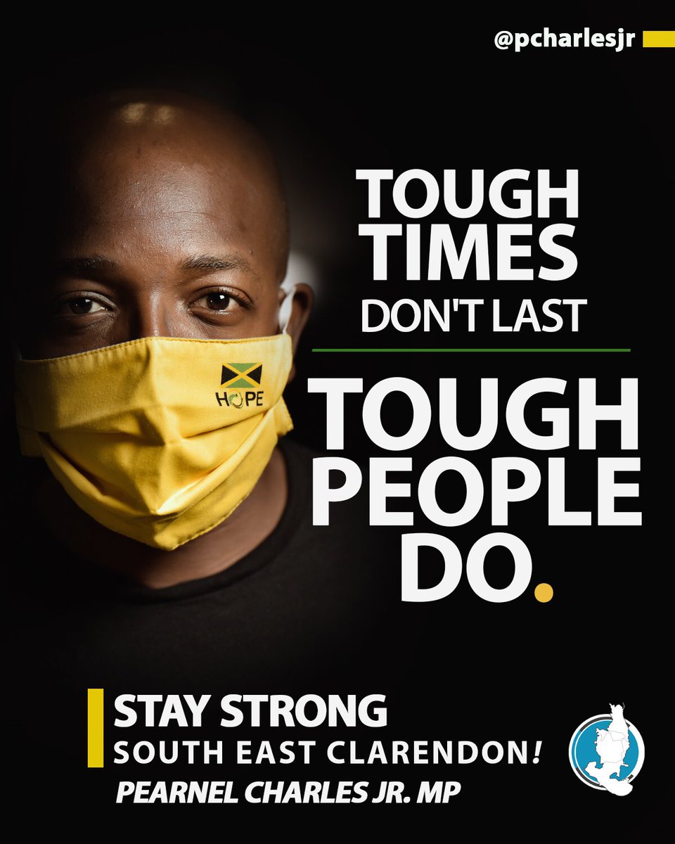 pcharlesjr's tweet image. We are strong, we are resilient, we will get through this TOGETHER 💪🏾
#SouthEastClarendon #StrongerTogether #BeatingCorona #COVID19Jamaica