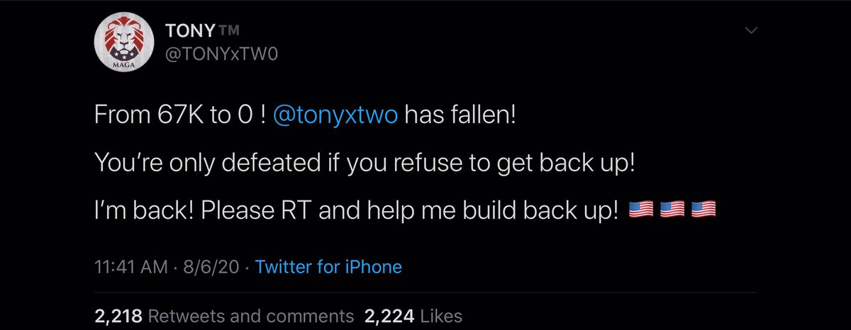 7. Tony asks everyone to follow him after getting banned.
