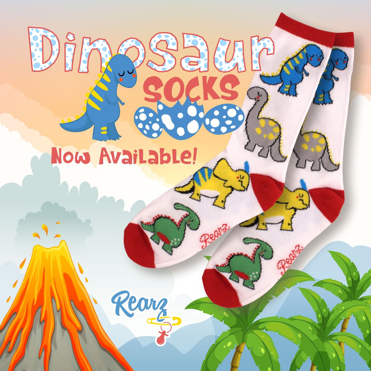 RearzInc's tweet photo. Our all New Dinosaur Socks are Finally Here! The warmth and comfort of our premium crew socks now available in our adorable Dinosaur print.

#rearz #rearzclothing #rearzsocks #adultdiaper #abdlclothing #abdl #littlegear #abdlsocks #abdlgear #abdlcommunity #summerofsplash https://t.co/DEV6AnOTOf