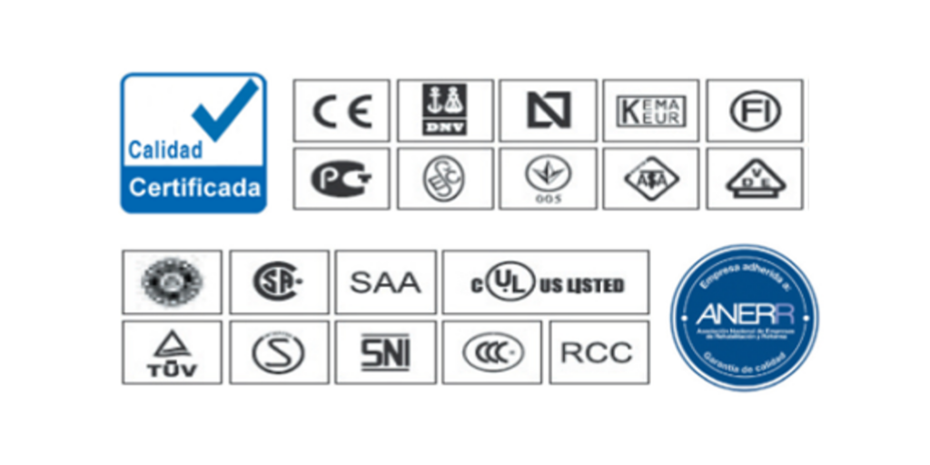 ChintElectrics's tweet photo. CHINT cumple con las más exigentes normas de calidad y seguridad, obteniendo las certificaciones de los más importantes organismos a nivel mundial, como son #AENOR, #CB, #UL, #KEMA, #SEMKO, #VDE, #FI, #ESC, #RCC, #IMQ, etc. https://t.co/4fBwaHNwl9