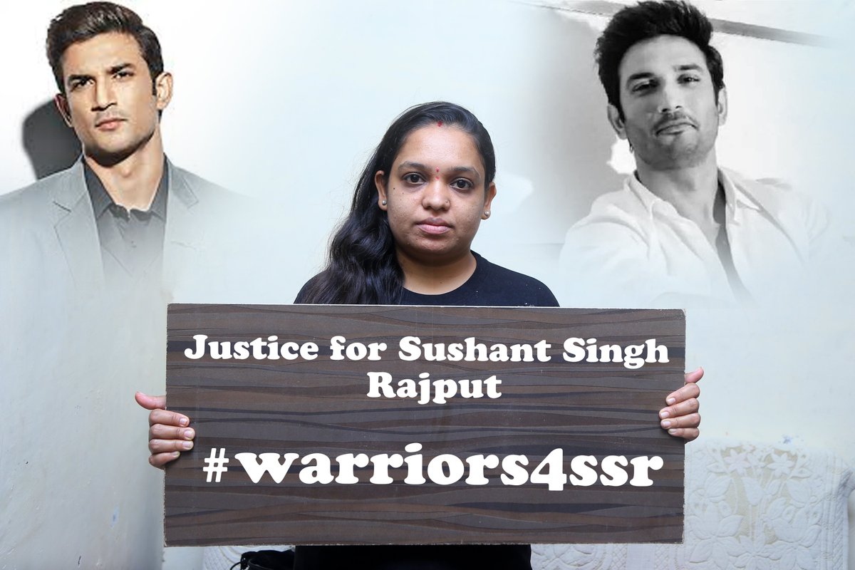 pritikavya12's tweet photo. #Warriors4SSR https://t.co/ywkQt8T0Le
