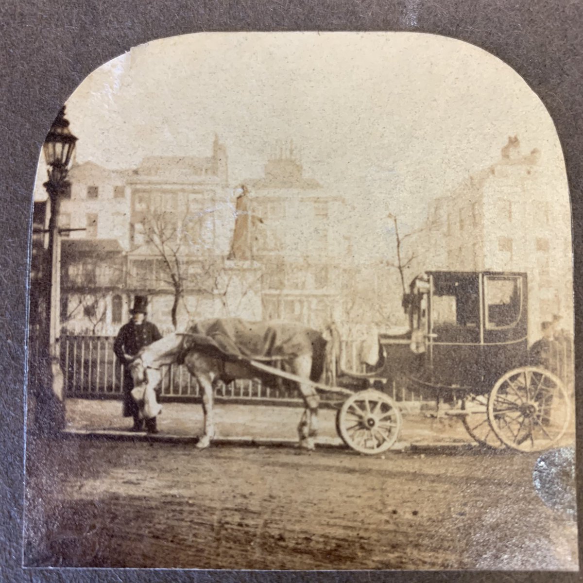 A cab. Brighton, 1860.