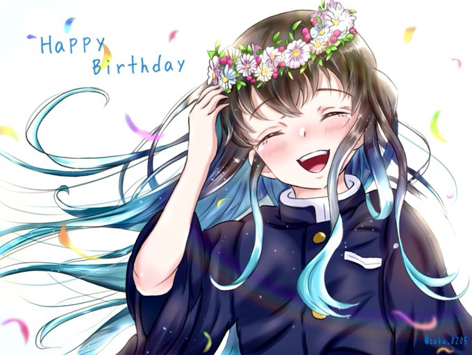 SAKU(桜紅)さんがTwitterに投稿した時透無一郎(鬼滅の刃)のイラスト。