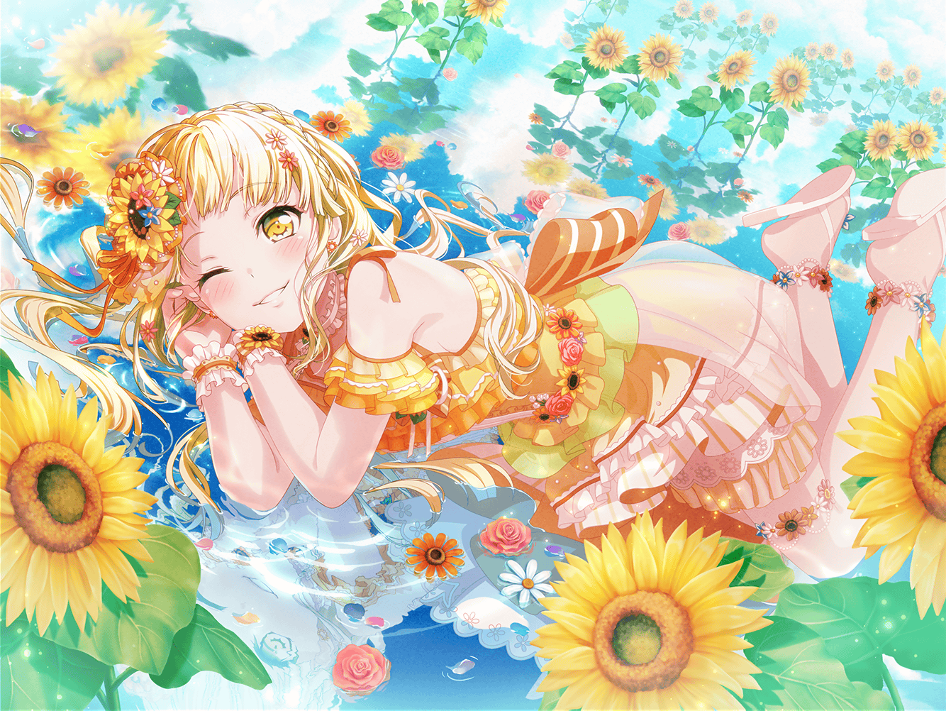 バンドリ 弦巻こころ ブロマイド ガルパピコ 誕生日 Special birthday！] 弦巻 こころ | バンドリ！ ガールズバンド