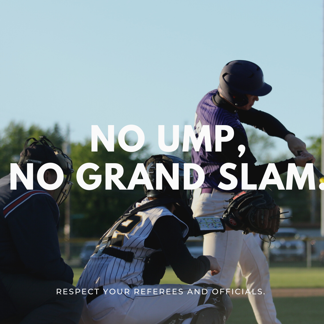 Behind each great moment in sport there is a referee, an official, or an umpire making a call, and without them there would be no game. 
Respect your referees, umpires, and officials. 
#NoRefNoGame