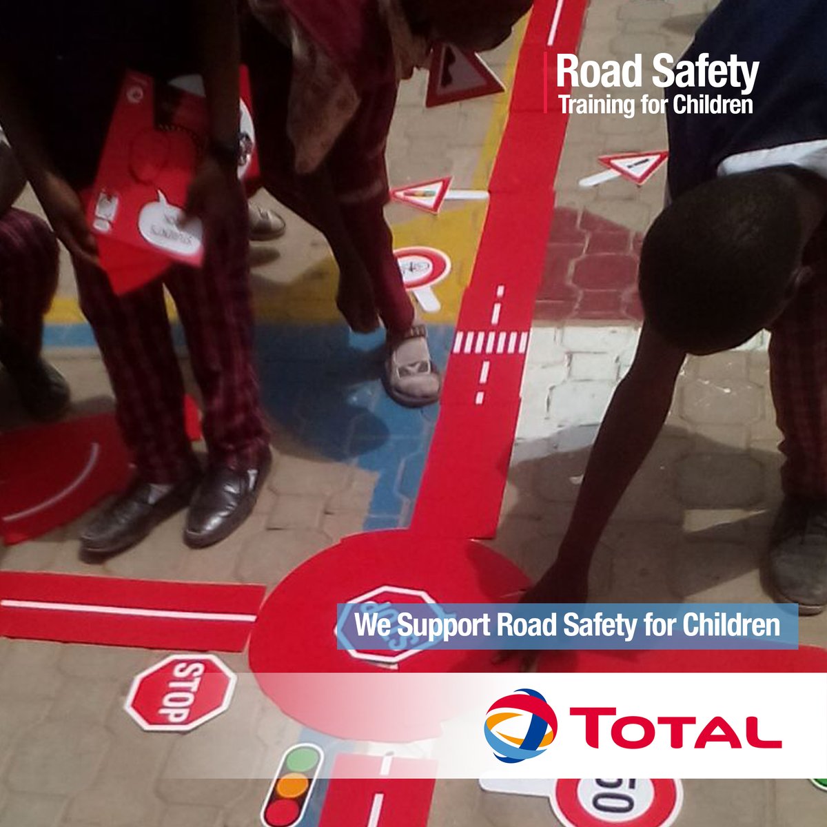 TotalEnergiesNG's tweet photo. Total, in partnership with the Federal Road Safety Corps, trains Nigerian students on how to be safe on roads through the Road Safety Cube Campaign. This is a response from a child after the training. #TotalCSR #MakeThingsBetter https://t.co/rRCHpIiapS