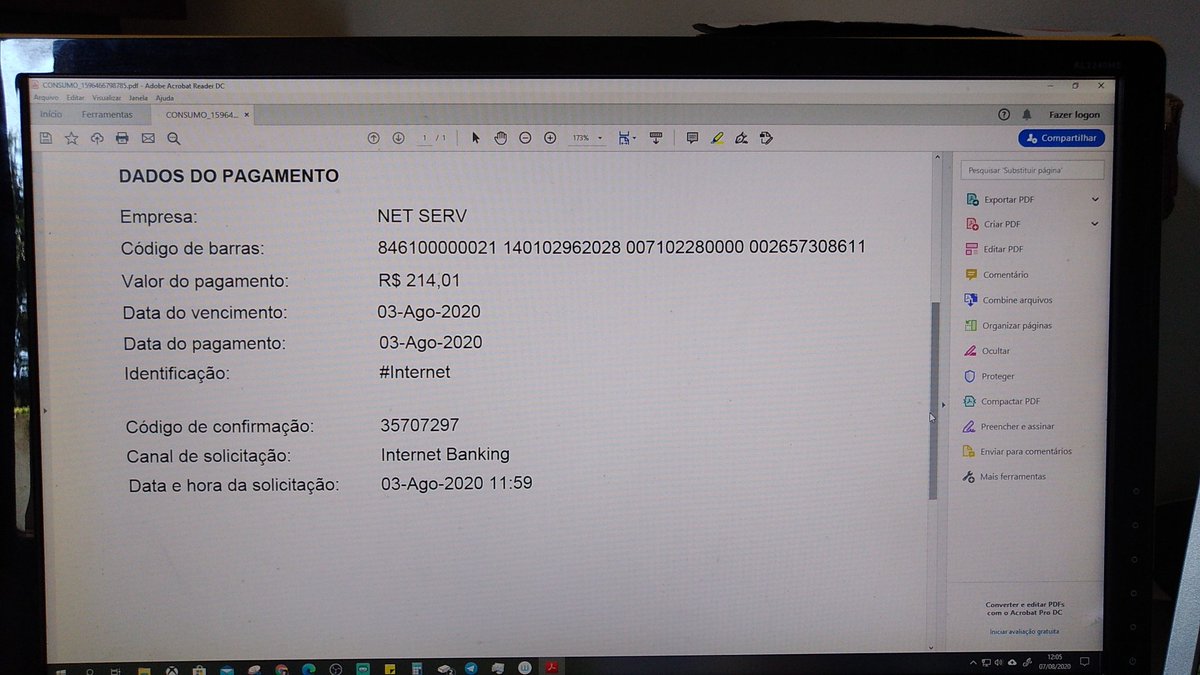 allanalmeida82's tweet image. Comprovante de pagamento... #minhanet é um lixo!