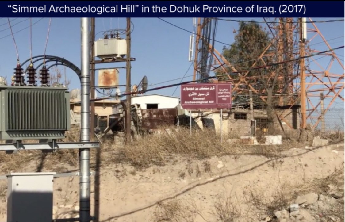 Barazani didn’t just strip the victims of the identity they were targeted for, but the KRG under his leadership didn’t even attempt to establish a memorial at the mass grave. Instead, bones remain scattered and a transmission tower has been built over it. Photos:  @AssyrianPolicy