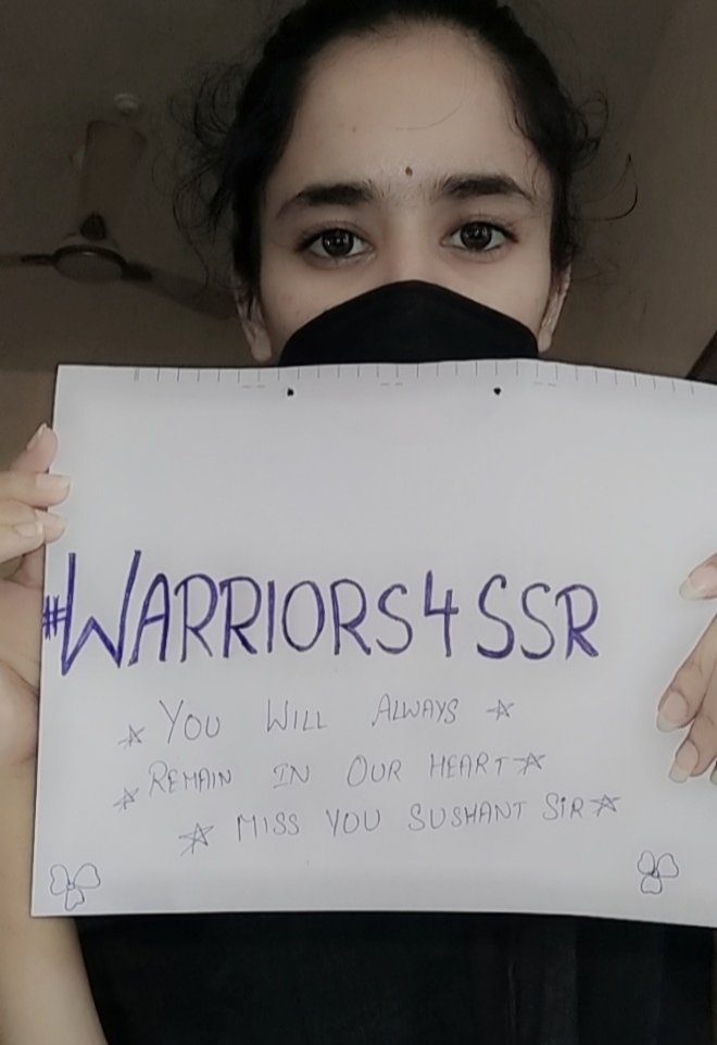 Simran72000's tweet photo. @shwetasinghkirt @itsSSR #Warriors4SSR 
Hume justice jrur milega jrur https://t.co/neObztPBdq