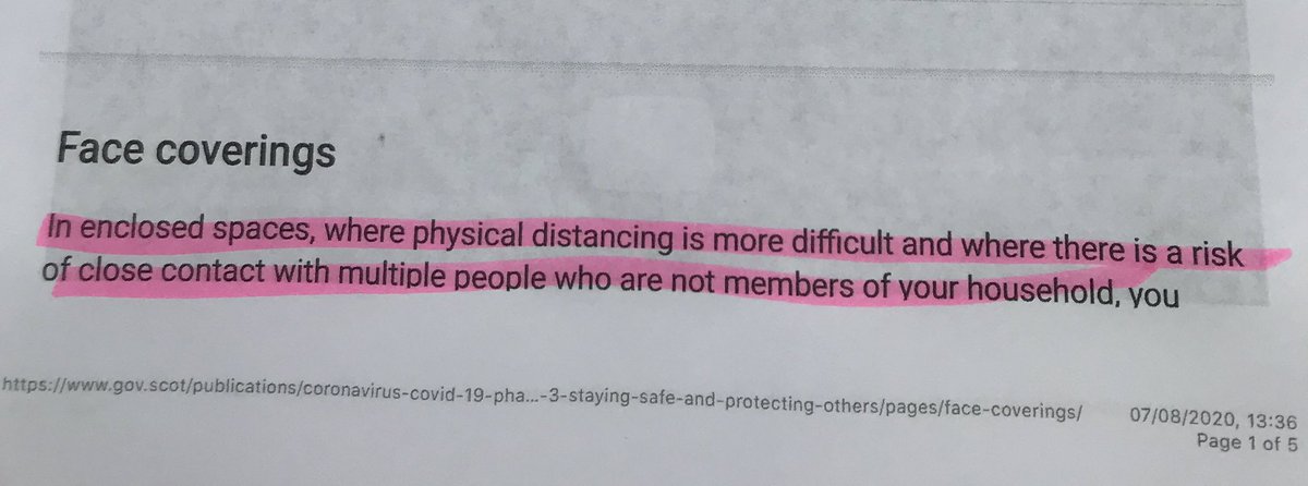 I think the evidence speaks for itself but just to make it clear: as of next week, a secondary teacher and 30 teenagers can spend 15 minutes together in close proximity in a classroom. After that, only the teacher will have to wear a mask for the remaining 45+ mins. 5/6