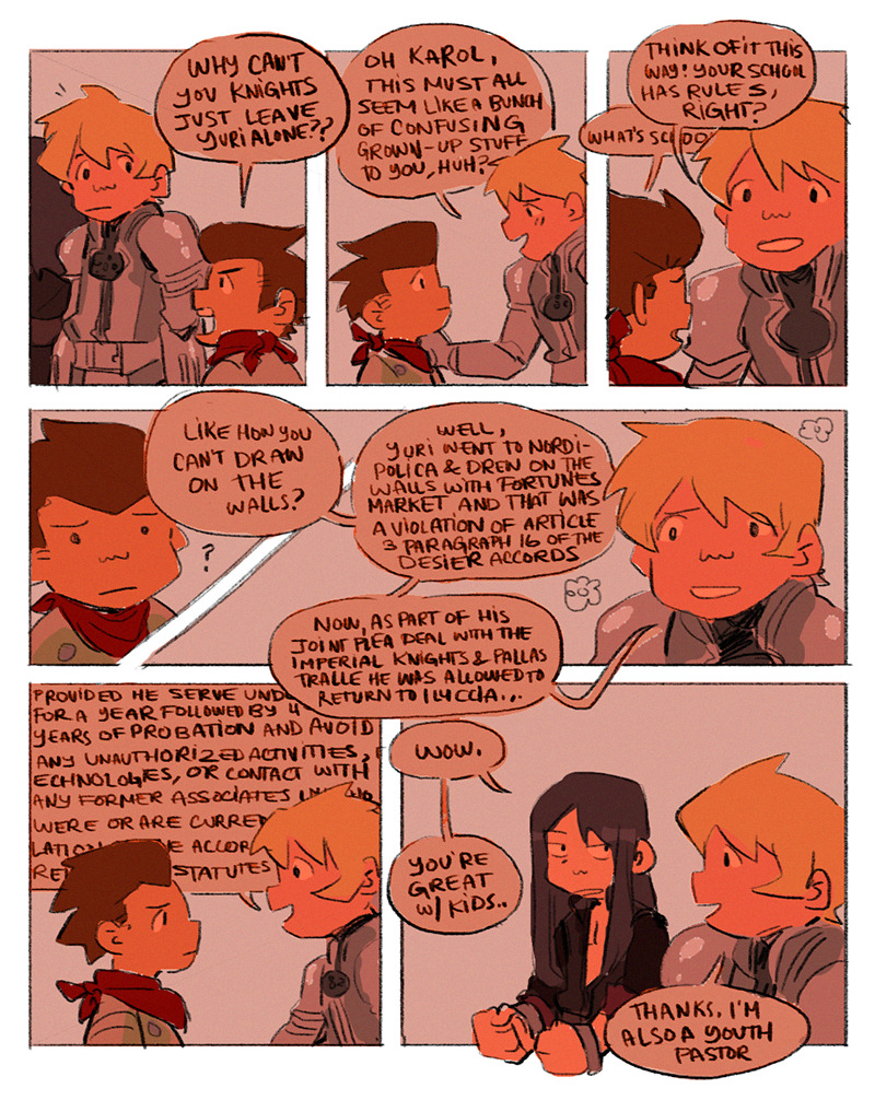 happy anniversary tales of vesperia... gonna take this opportunity to collect all my flynn dunking comics into one post 