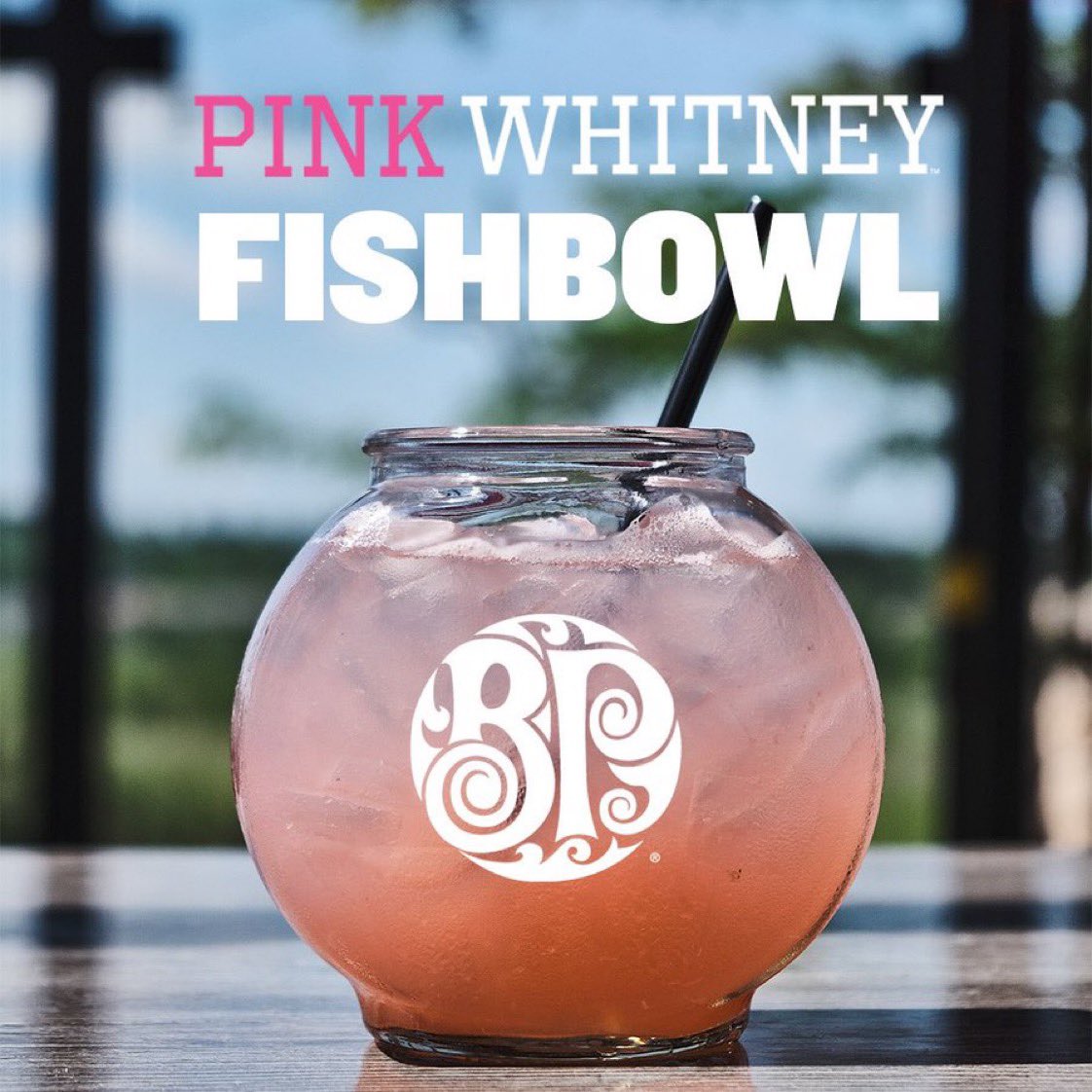 pinkwhitney's tweet photo. Introducing the @pinkwhitney Fishbowl. Available at @bostonpizza. https://t.co/XbjN61sk37