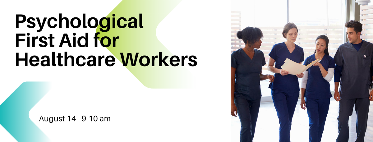 CMHAWW's tweet photo. As a healthcare professional, is the increased stress due to #COVID19 affecting your mental health? Psychological First Aid for Healthcare Workers is a practical course designed to give you the tools you need to help yourself and others. https://t.co/DV4aMXlnpw https://t.co/mWcSGo7AQN
