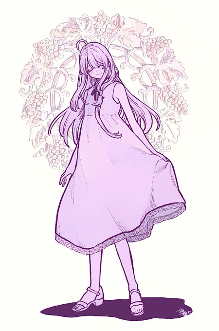 「ドレス 紫」のTwitter画像/イラスト(古い順)