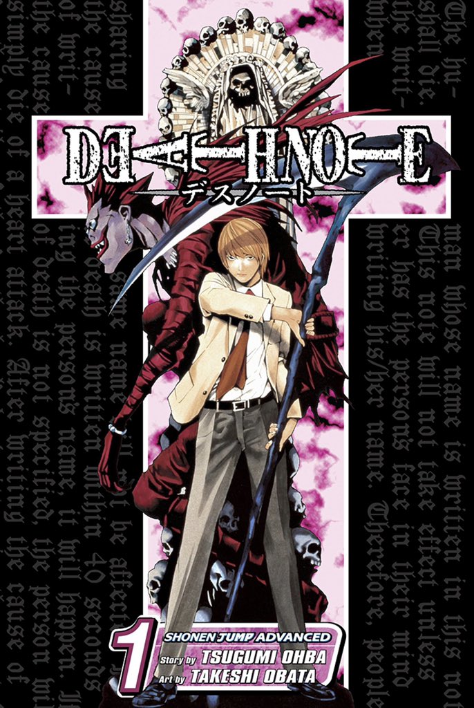 yagamuj's tweet photo. the death note manga cover art does not get the appreciation it deserves https://t.co/drOMop6m11