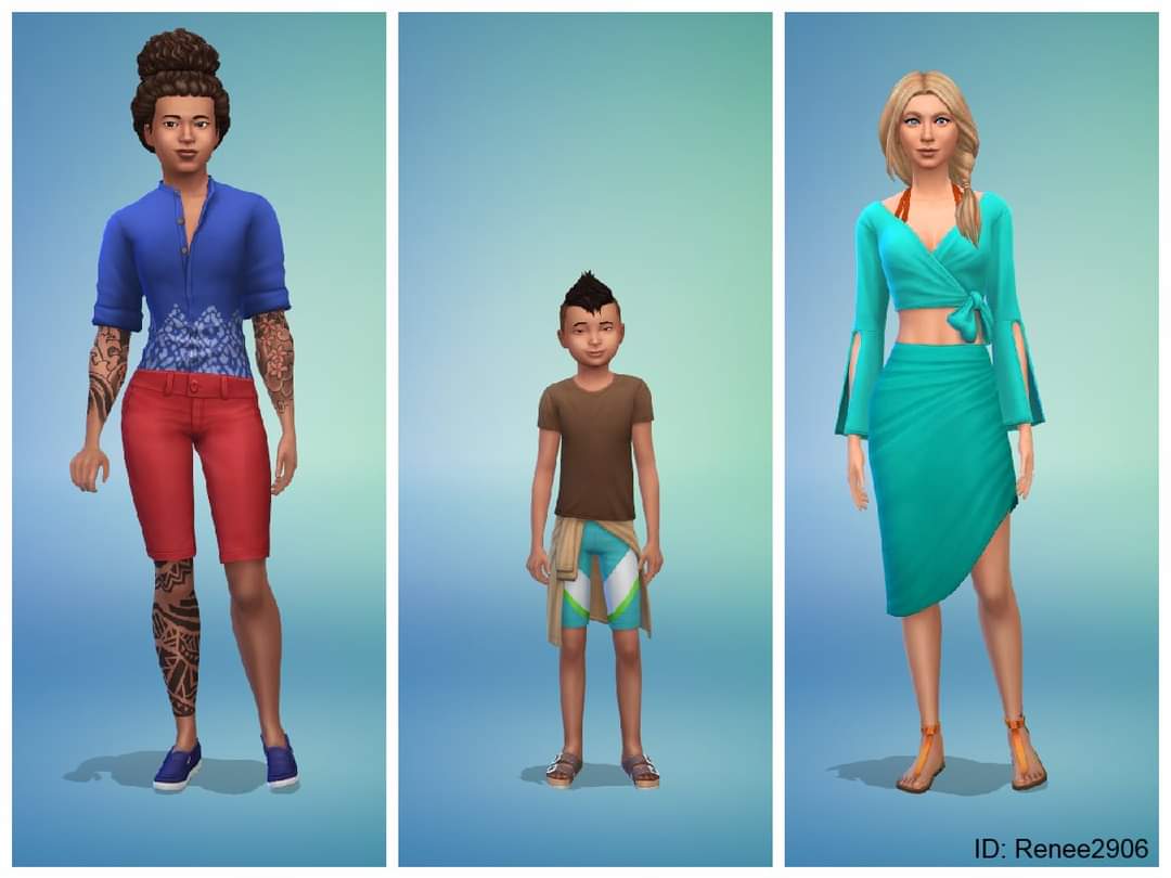 JustASimmer2906's tweet photo. I gave a couple of pre-made sims 4 families a makeover. I only used the DLC of the worlds they came in. 
I've tried to stay true to their original style, body and features. 

The first makeovers I've done are
The goth family
The vatore family
The N'gata family
The pancake family https://t.co/TDjHoJk4HU