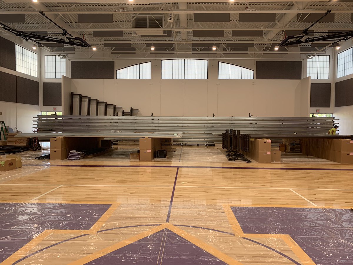 SagesAthletics's tweet image. Final grade of the Sievers Center Parking lot is underway along with the installation of the bleachers! #GoSages #FinalStep