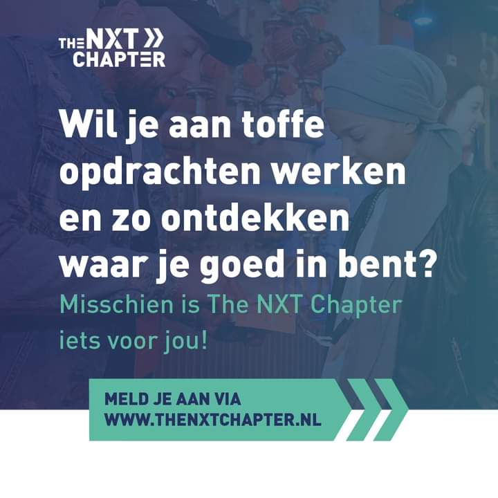 Rnewt_078's tweet photo. Heb je het komend schooljaar een tussenjaar of weet je nog niet zo goed waar jouw talenten liggen?

Doe mee met het project Next Chapter, wie weet kunnen wij je verder op weg helpen naar werk of met het maken van je  studiekeuze @GemDordrecht https://t.co/aYwge4UvnI