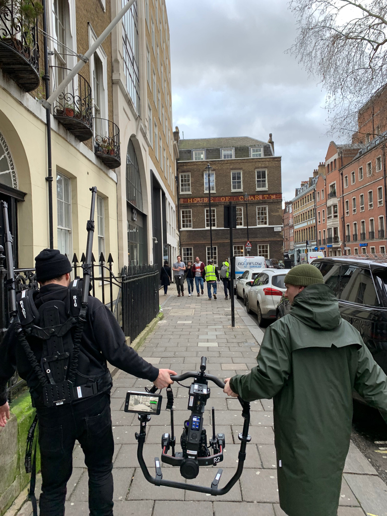 We can't wait to get back out shooting again! Here's our producer and cinematographer in Soho getting some shots of London

<a href="/studio_pow/">Studio POW</a>

#brushwithcomedy