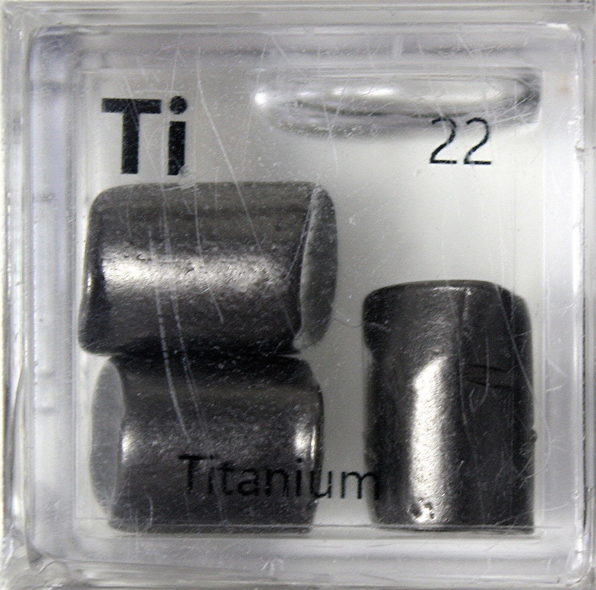 Titanium  #elementphotos. Crystal is quartz containing streaks of rutile (TiO2).