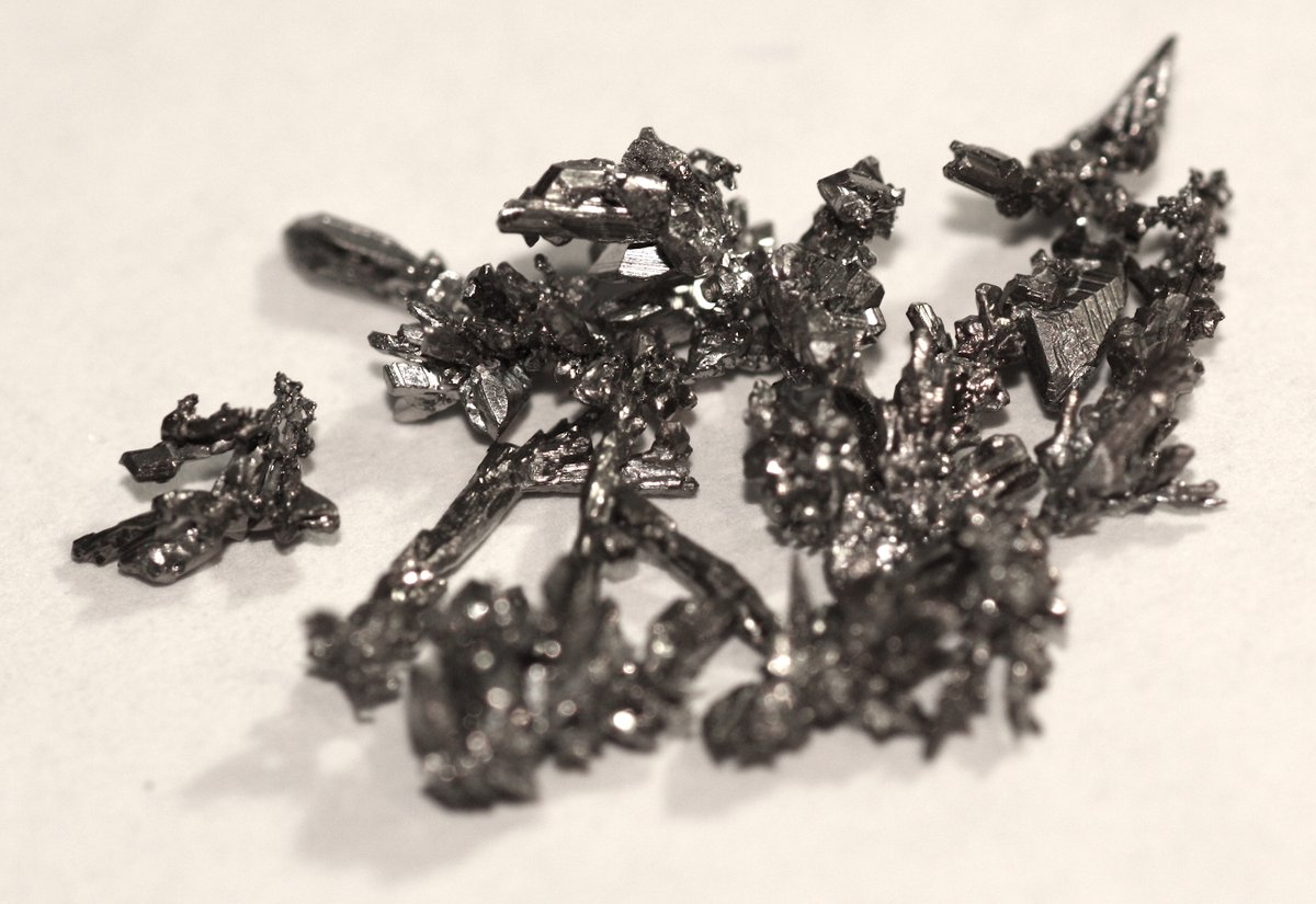 Titanium  #elementphotos. Crystal is quartz containing streaks of rutile (TiO2).