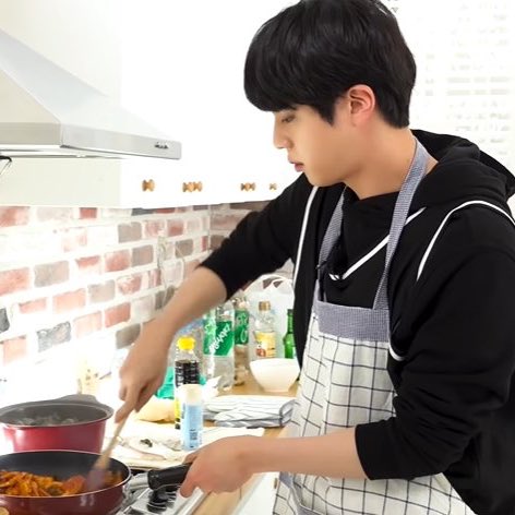 He can cook veryyy well and had cooking blog