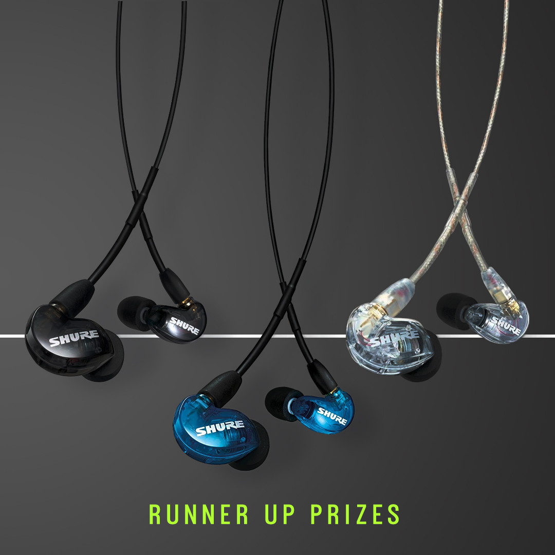 gear4music's tweet image. COMPETITION TIME! We're giving away FOUR pairs of @ShureUK SE Sound Isolation Earphones! 🎵🎧🎉
 
First prize: 1x SE535.
Runner ups: 3x SE215.
 
To enter:
1) LIKE this post
2) RETWEET this post
3) COMMENT with the first song you'll play!
 
Find out more 👉 bit.ly/2XyFr2o