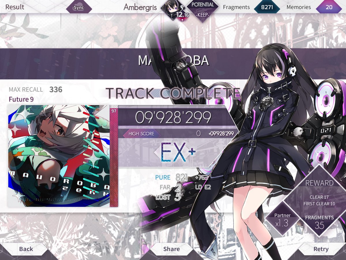 Amber_gr155's tweet photo. 初見　楽しい…
#arcaea https://t.co/x6aRQ9Utcz