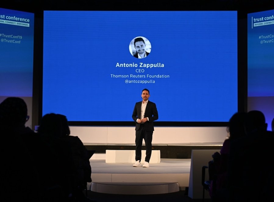 media house also. And some trust or ngo which shown interest in her due to her anti India reporting and he anti Hinduism policy came in touch with her directly.. Name of NGO is : Thomson Reuters Foundation Whose subsidiary or child NGO or Partner Trust Conference got into