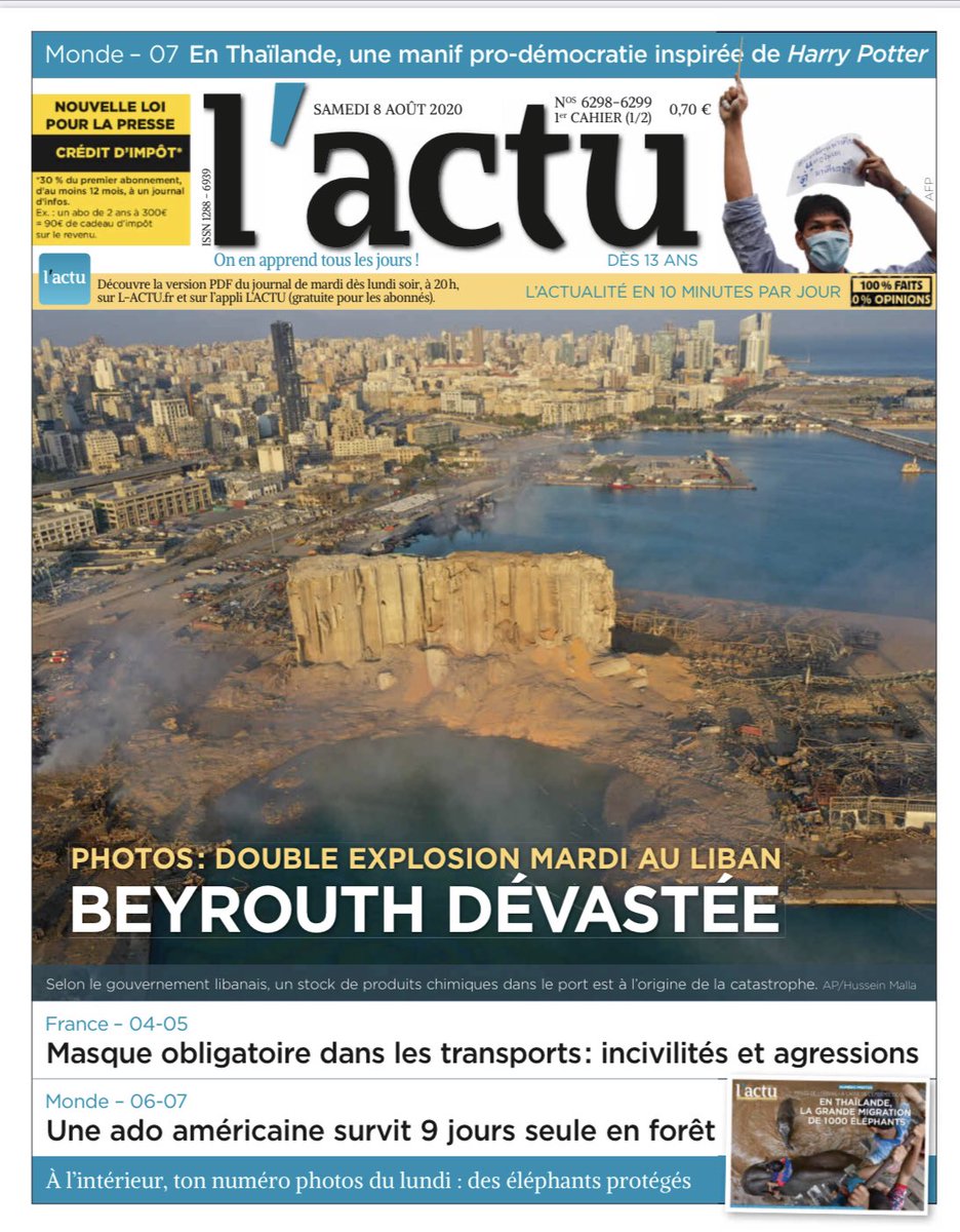 Le Petit Quotidien, Mon Quotidien, L'ACTU tweet media