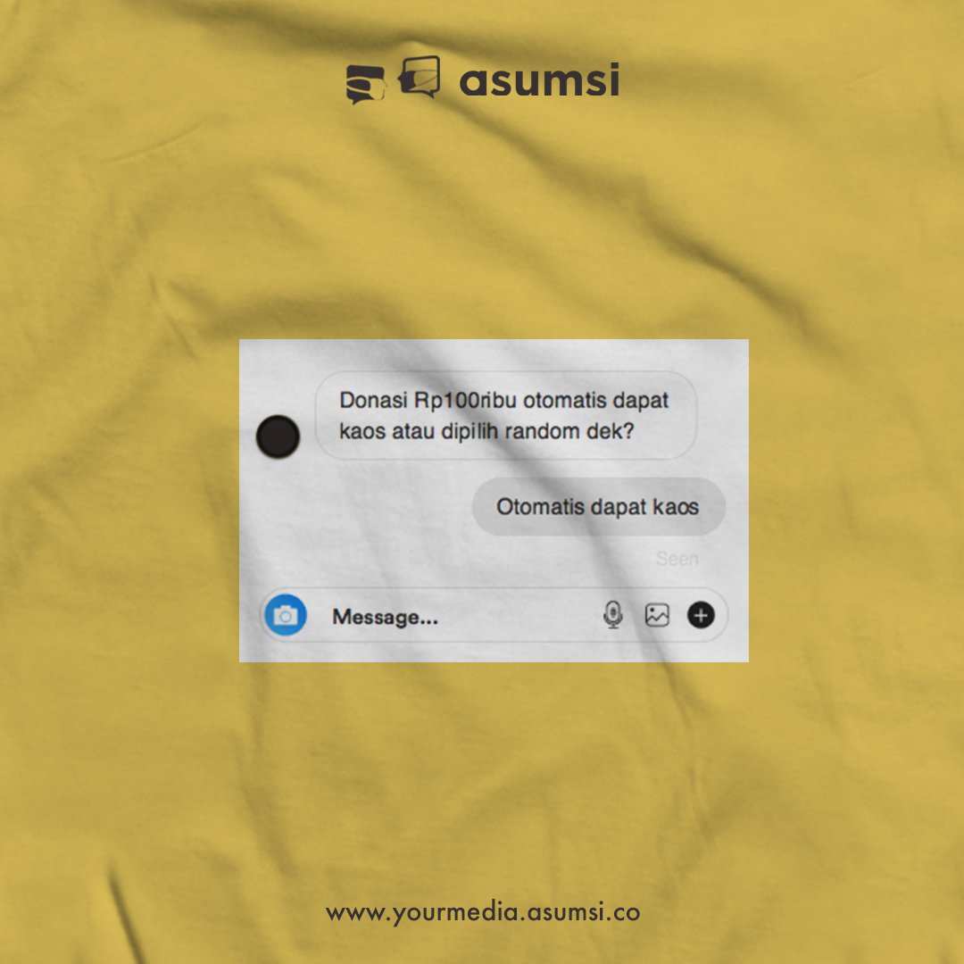 asumsico's tweet photo. Yang kemarin-kemarin nanya seputar kaos Distrik Blok M, ini jawabannya. 😉
Donasi minimal Rp100 ribu = otomatis dapat kaos atau dipilih random, size gimana, dll, terjawab di sini.
Mau kaosnya juga? Langsung ke sini: https://t.co/8I2CxUuvZy https://t.co/nzlHRSR6g5