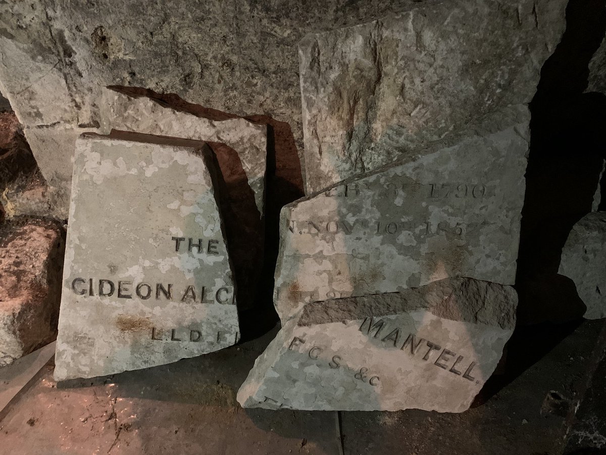 It’s only the tombstone of Gideon Mantell, whose wife found some strange fossilised teeth in a Sussex quarry in 1822, which led him to identify a long-vanished prehistoric monster he named Iguanodon. In other words, the grave of the man who pioneered the whole study of dinosaurs.