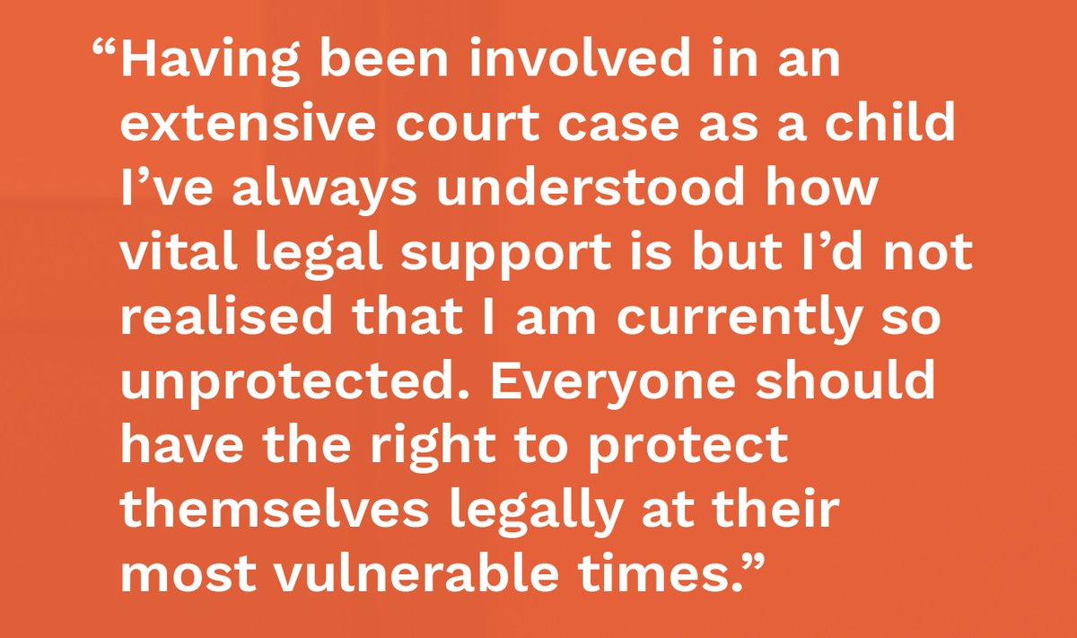 LawCentres's tweet image. She is a university graduate in work, so 'Izzy' was surprised to find out that she is among the 44% of single people with no children caught in the #JusticeGap: not eligible for #legalaid yet cannot afford legal assistance. Help us help more like her! bit.ly/2WH1eV7