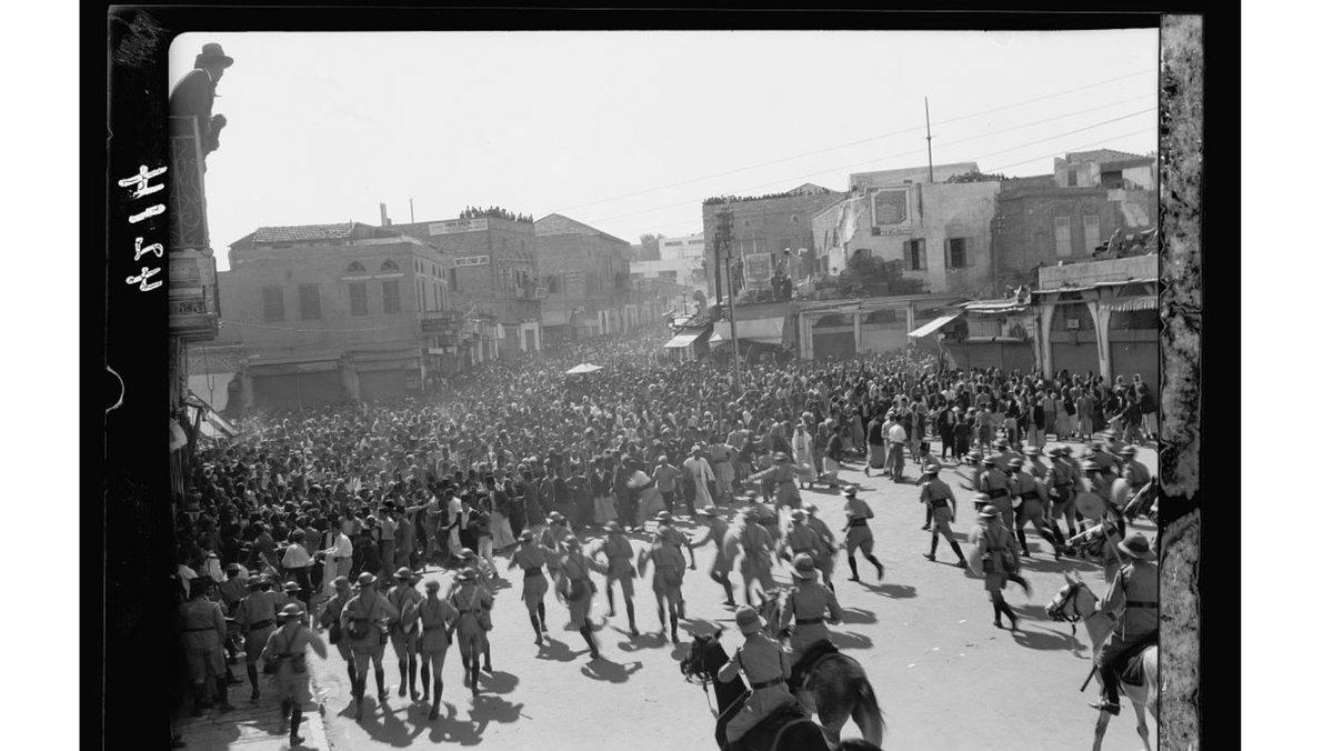 They were still using severe violence - bombs, shooting, destroying houses, etc, but using tear gas was considered a grave decision. The alternative, in "riots" were baton charges such as this, in Jaffa, 1933.