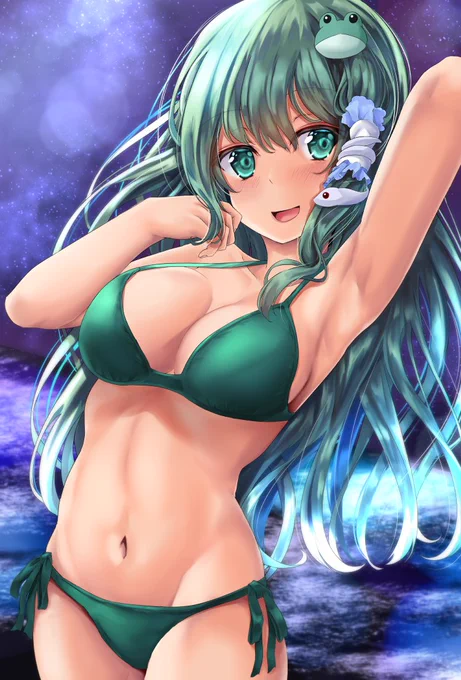 「似合いますか～…? ちゃんと見てくださいね…」 