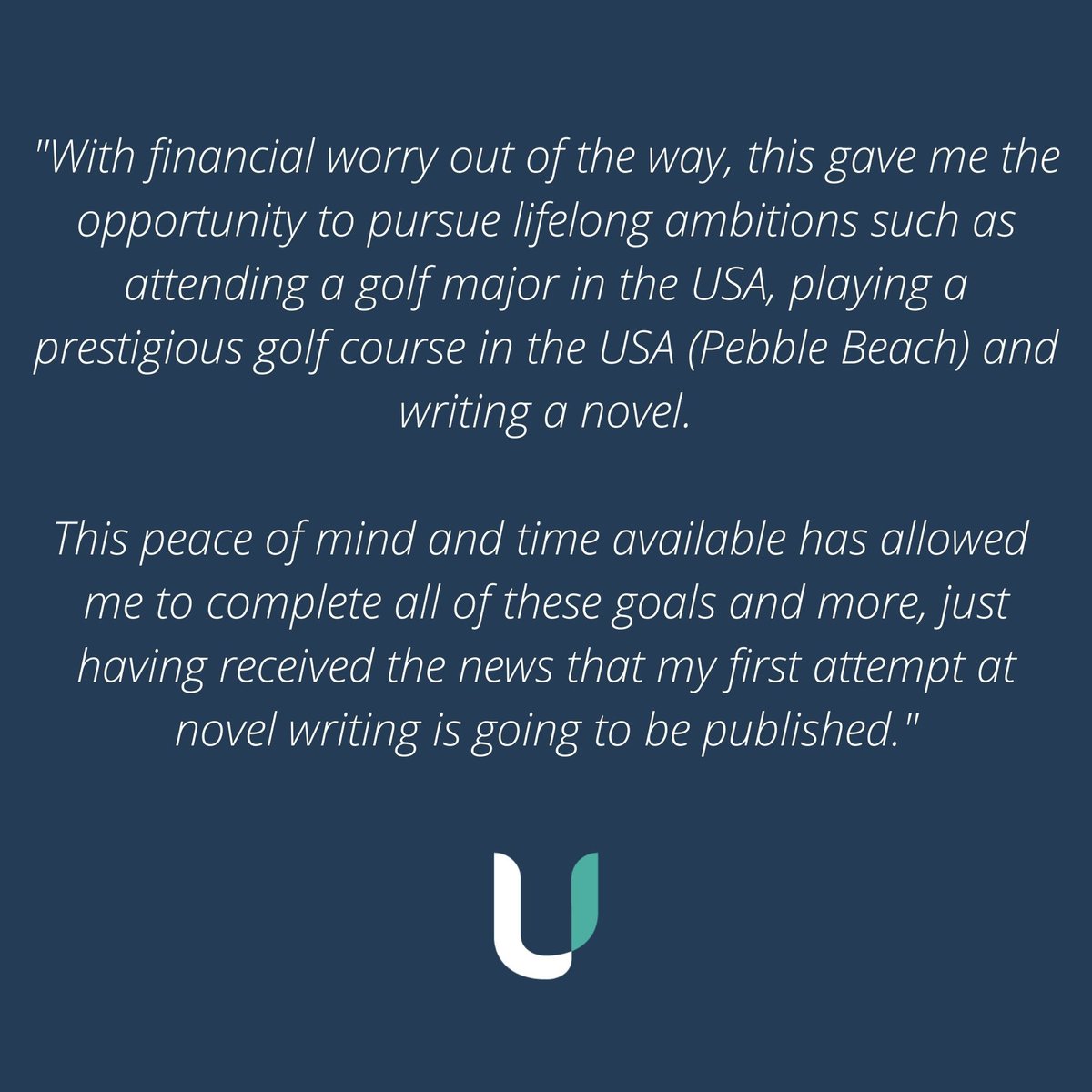 Amazing to receive this recent client testimonial!

Forward planning can help you realise your desired lifestyle so you can fill your time doing the things that mean the most to you and who knows where it’ll take you!

#union #lifestyle #financialplanning #WorcestershireHour