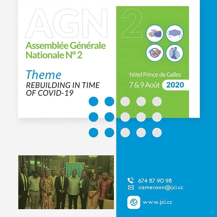 jcicameroun's tweet photo. The D-Day has come!
See u in few hours (5pm) for the Opening Ceremony at Hôtel Prince de Galles - Akwa.
#BridgeTheGap
#BackToBasics
#NGA2
#Rebuilding_In_Time_Of_Covid19
#JCI
#JCICameroon
@CameroonPm237
@PRC_Cellcom
@Minjec00237
@diplocam_minrex
@MincomCameroun
@jcileaders https://t.co/GKyTHC9qLH