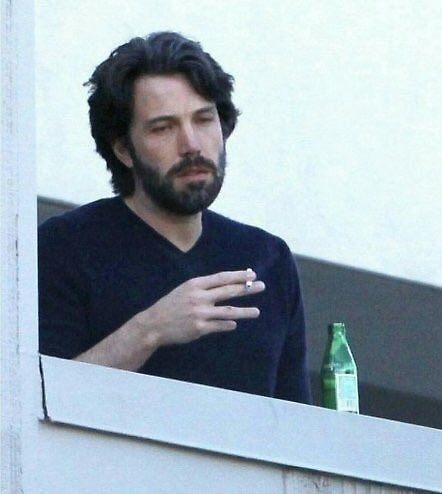 stressed man smoking cigarette meme my recent mood has just been Ben Affleck smoking through the pain of  existence