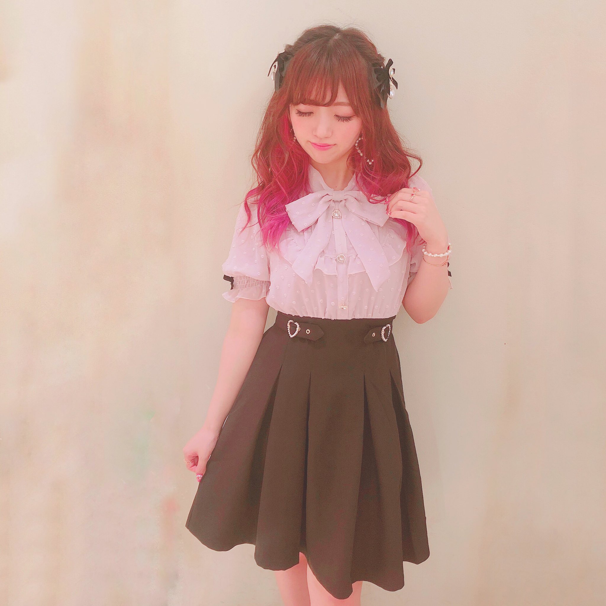 LIZLISA ボウタイドッキング ワンピース チェック LIZ LISA on X: 